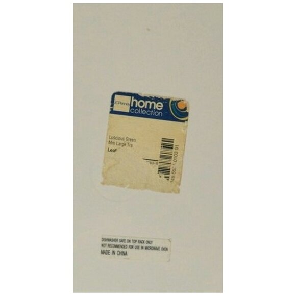 Lot of 2 Leaf Pattern "Luscious Green" Serving Tray Plastic ~18-3/4" L JC Penney - Picture 3 of 4